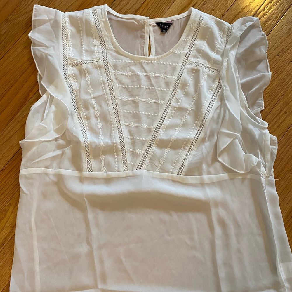NWOT White Blouse XL